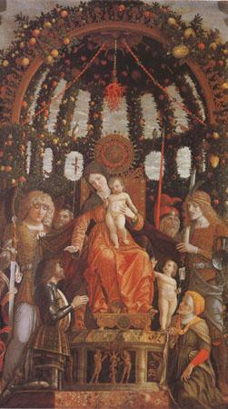 Andrea Mantegna Virgin and Child Surrounded by Six Saints and Gianfrancesco II Gonzaga (mk05)